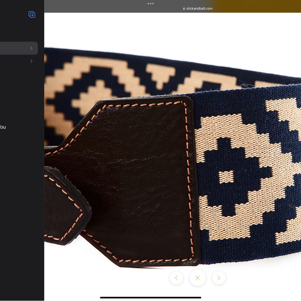 STICK & BALL WOVEN PAMPA BELT - Picture 7 of 9